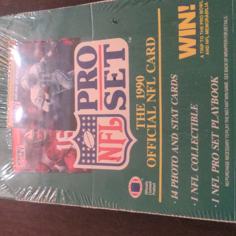 1990 NFL Pro Set Football Box - Picture 2 of 7